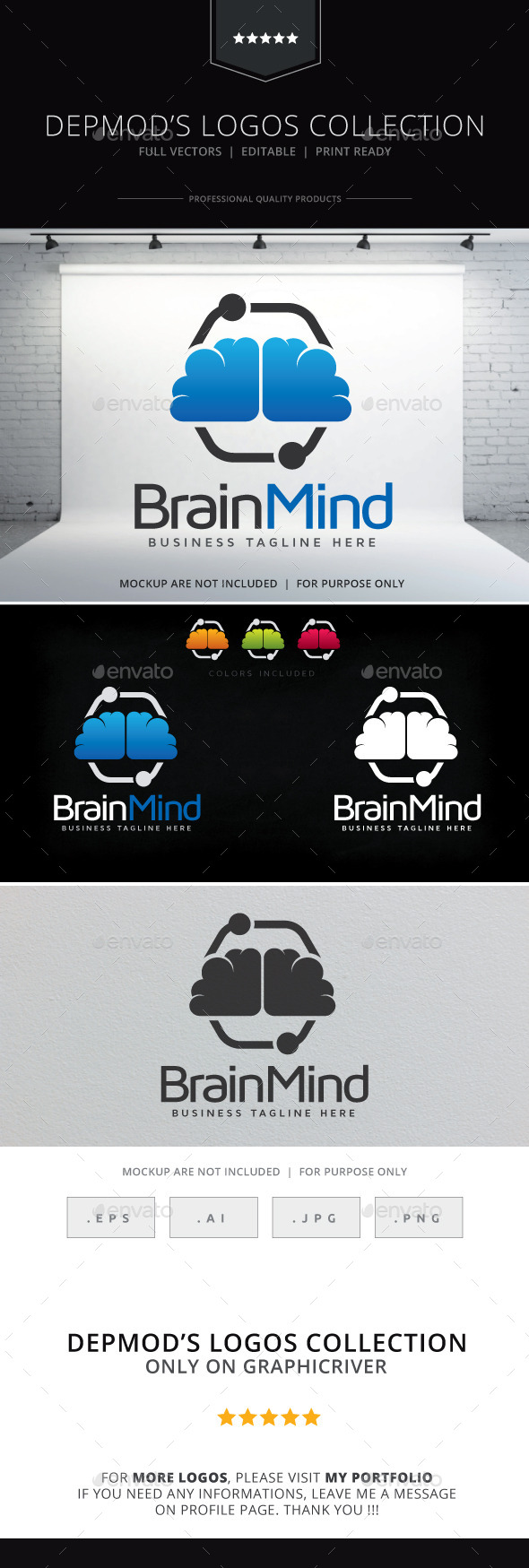 GraphicRiver Brain Mind Logo 9221848 GraphicRiver Brain Mind Logo 9221848