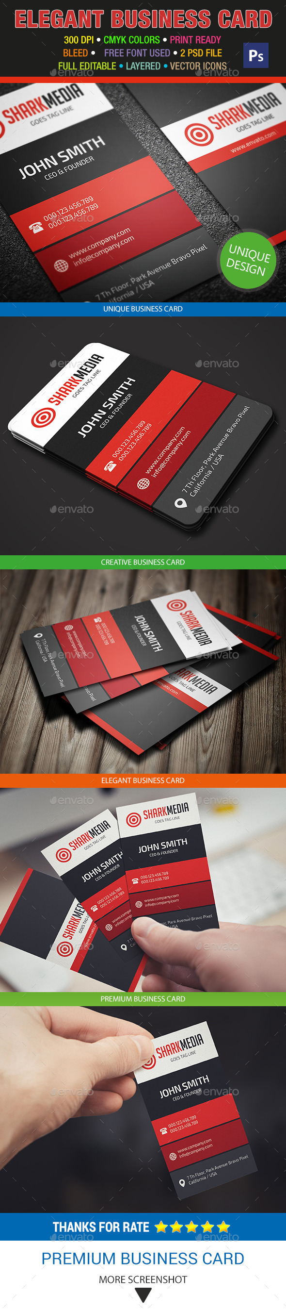 GraphicRiver Elegant Business Card 325 9222164 GraphicRiver Elegant Business Card 325 9222164