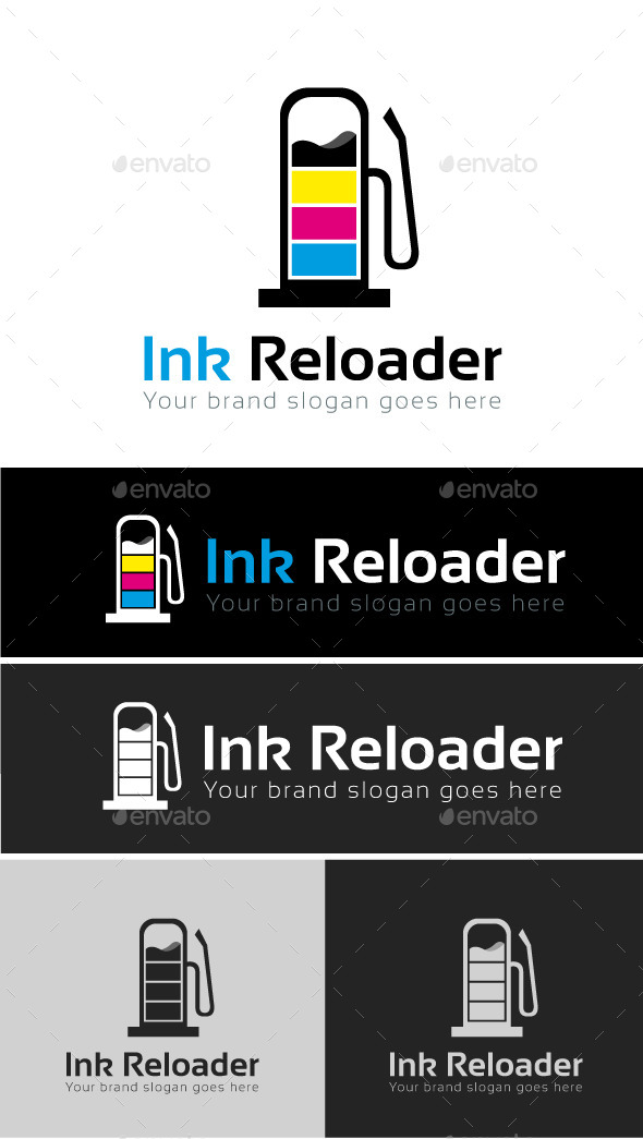 GraphicRiver Ink Reloader Logo Template 9222829 GraphicRiver Ink Reloader Logo Template 9222829