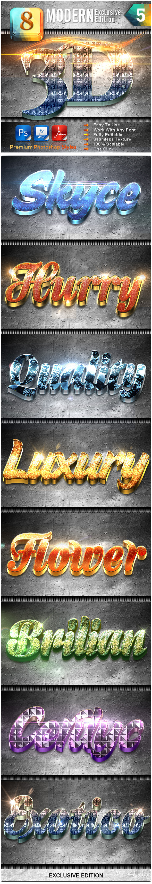 GraphicRiver 8 Modern 3D Exclusive Edition Vol.5 9223604 GraphicRiver 8 Modern 3D Exclusive Edition Vol.5 9223604