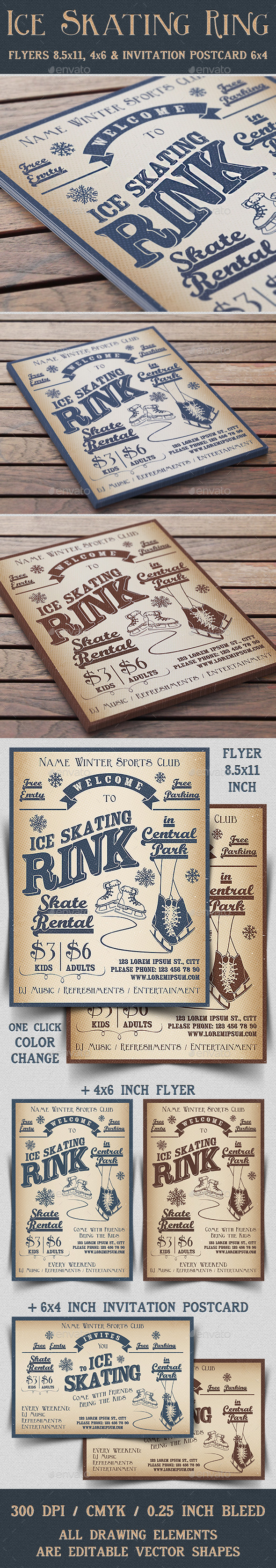 GraphicRiver Ice Skating Rink Flyer & Invitation 9223738 GraphicRiver Ice Skating Rink Flyer & Invitation 9223738