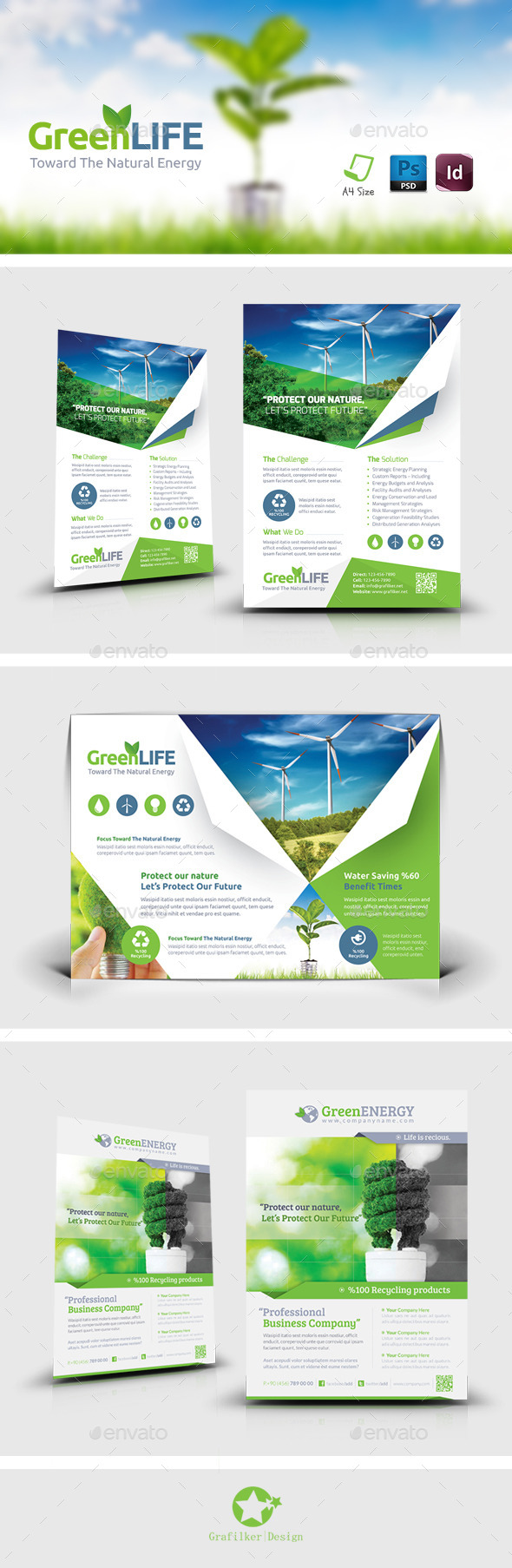 GraphicRiver Green Energy Flyer Bundle Templates 9223928 GraphicRiver Green Energy Flyer Bundle Templates 9223928