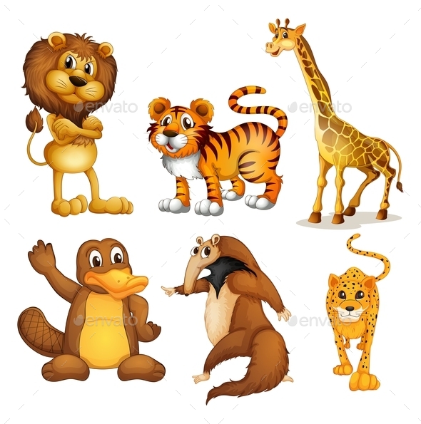 GraphicRiver Different Kinds of Land Animals 9224576 GraphicRiver Different Kinds of Land Animals 9224576