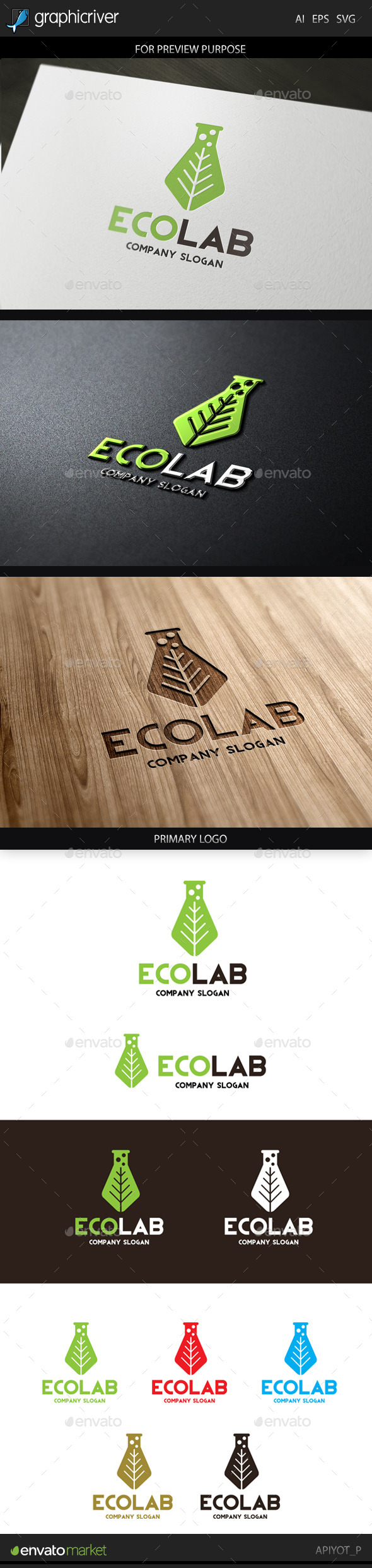GraphicRiver Eco Lab Logo 9224834 GraphicRiver Eco Lab Logo 9224834