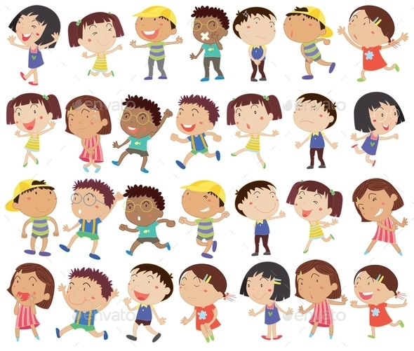GraphicRiver A Group of Happy Kids 9225119 GraphicRiver A Group of Happy Kids 9225119
