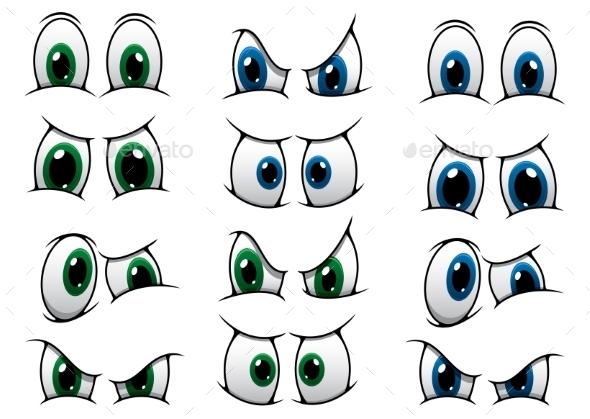 GraphicRiver Set of Cartoon Eyes Showing Various Expressions 9225513 GraphicRiver Set of Cartoon Eyes Showing Various Expressions 9225513