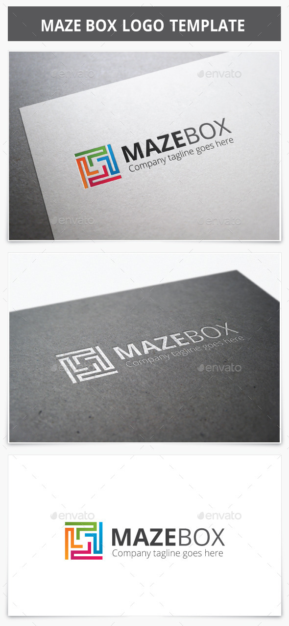 GraphicRiver Maze Box Logo 9225645 GraphicRiver Maze Box Logo 9225645
