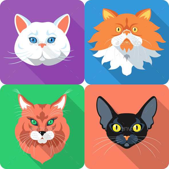 GraphicRiver Cat Icon Set 9226319 GraphicRiver Cat Icon Set 9226319