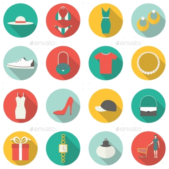 GraphicRiver Shopping Flat Icons 9226332 GraphicRiver Shopping Flat Icons 9226332