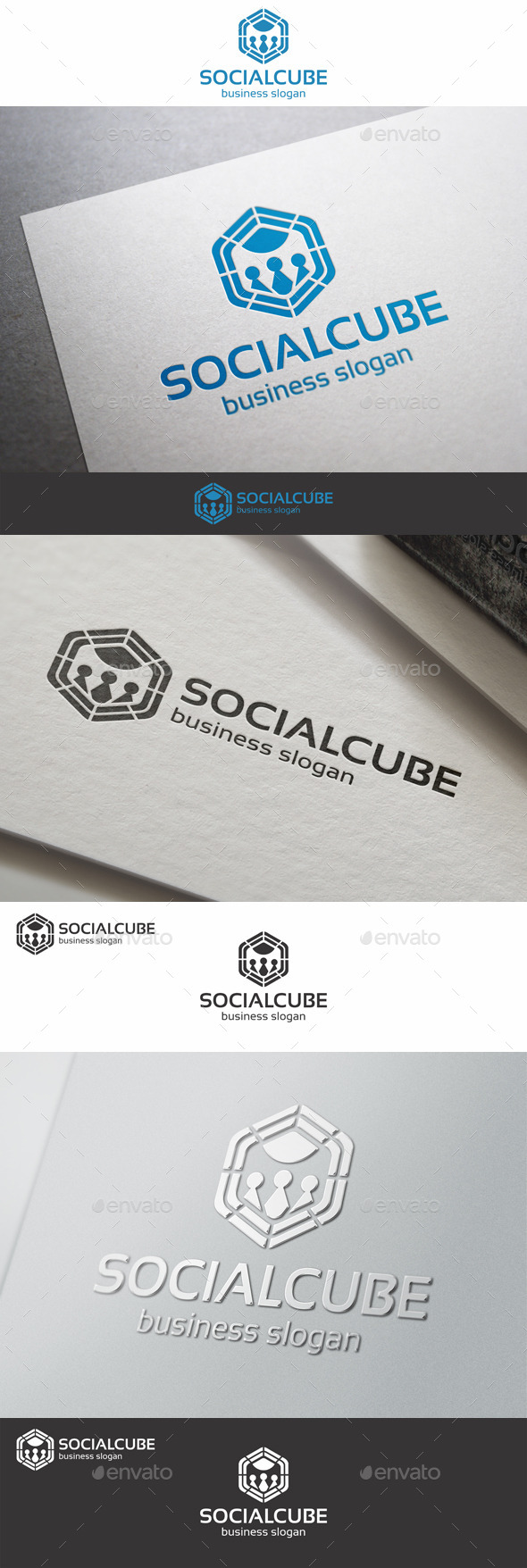 Social Cube Network Logo Social Cube Network Logo
