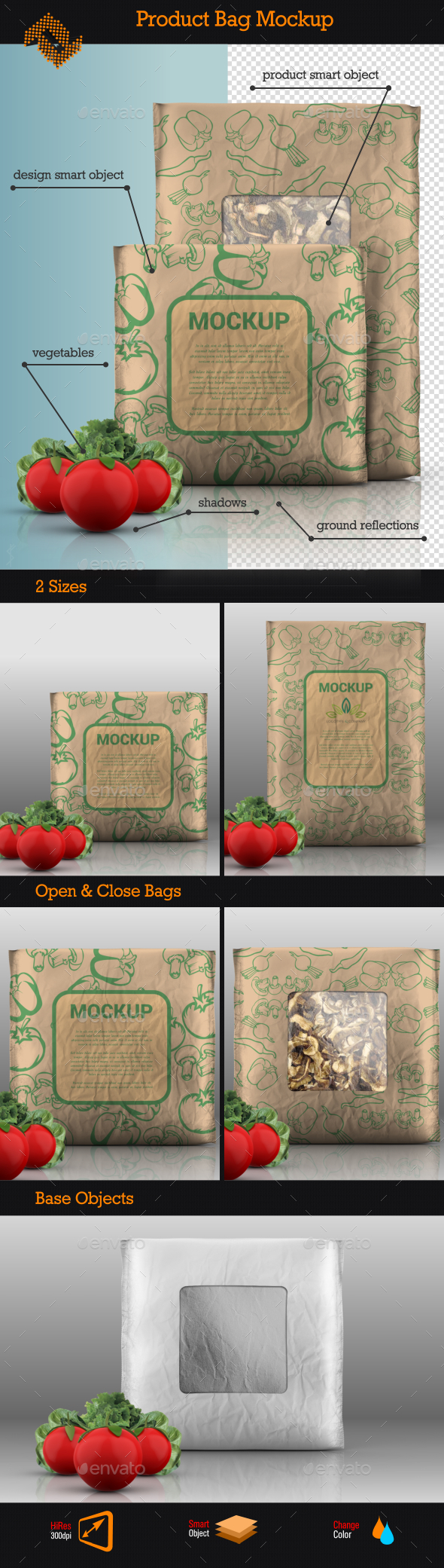 GraphicRiver Food Product Bag Mockup 9226760 GraphicRiver Food Product Bag Mockup 9226760