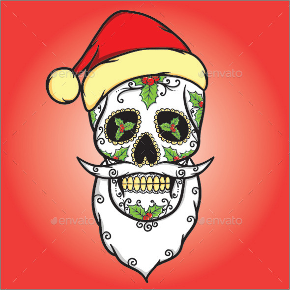 GraphicRiver Christmas Skull 9214890 GraphicRiver Christmas Skull 9214890
