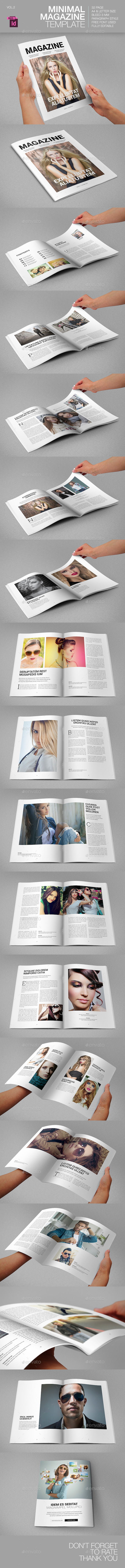 GraphicRiver Minimal Magazine Template 9228003 GraphicRiver Minimal Magazine Template 9228003