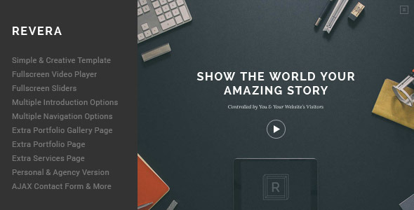 ThemeForest Revera Simple and Creative Portfolio Template 9228128 ThemeForest Revera Simple and Creative Portfolio Template 9228128