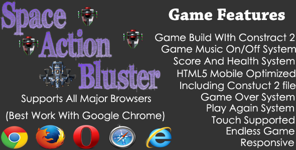 CodeCanyon Space Action Bluster HTML5 Game 9186656 CodeCanyon Space Action Bluster HTML5 Game 9186656