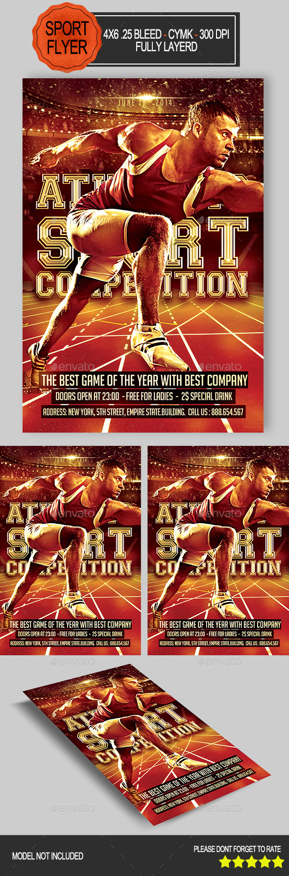 GraphicRiver Athletic Competition Flyer 9228660 GraphicRiver Athletic Competition Flyer 9228660