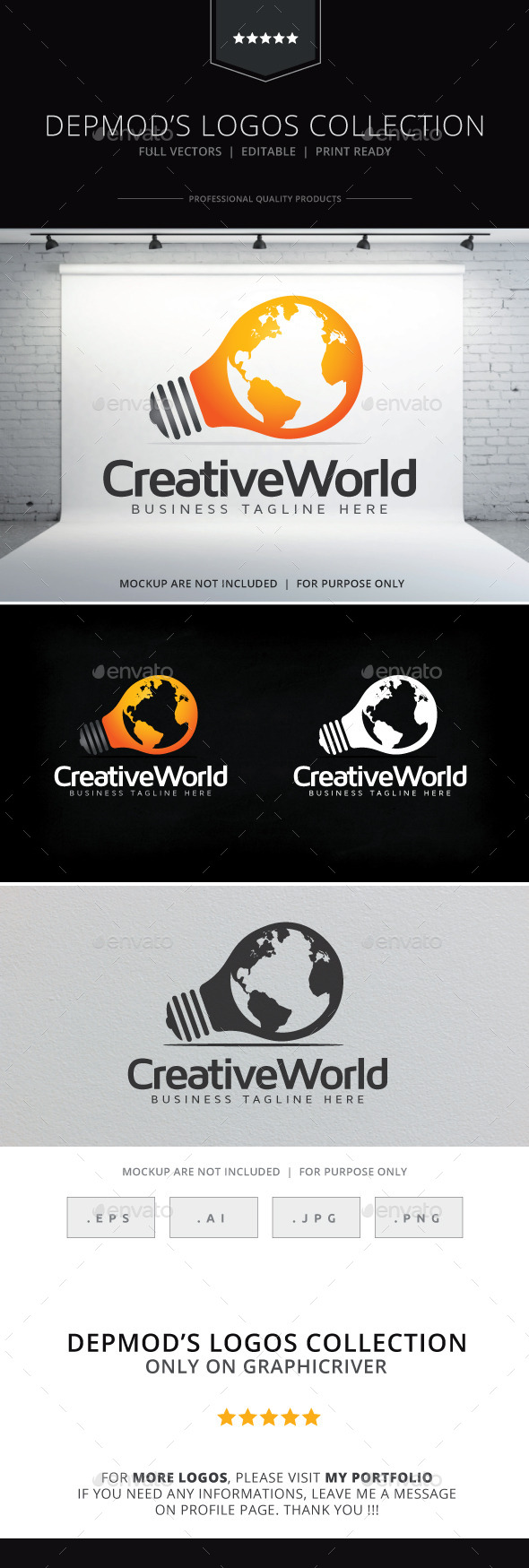 GraphicRiver Creative World Logo 9229529 GraphicRiver Creative World Logo 9229529