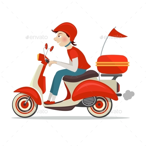 Download Delivery Motorcycle Service Mock Up » Tinkytyler.org - Stock Photos & Graphics