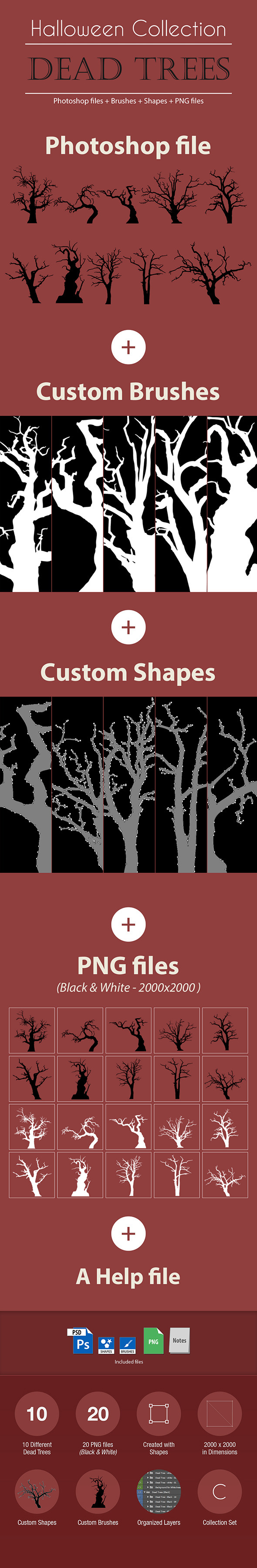 GraphicRiver Halloween Collection Dead Trees 9230347 GraphicRiver Halloween Collection Dead Trees 9230347