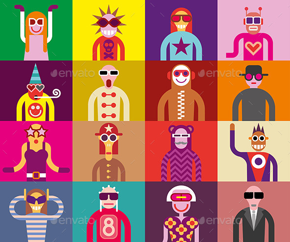 GraphicRiver People in Sunglasses 9231223 GraphicRiver People in Sunglasses 9231223