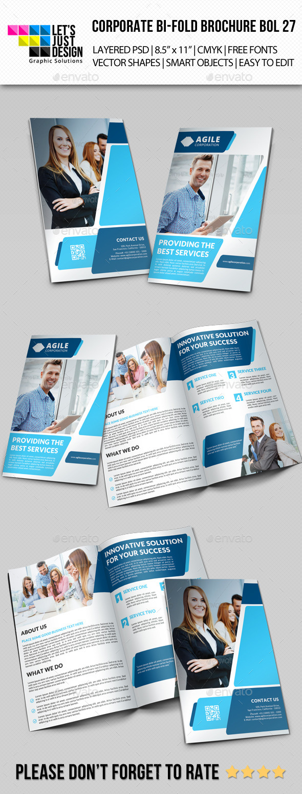 Creative Corporate Bi-Fold Brochure Vol 27 Creative Corporate Bi-Fold Brochure Vol 27