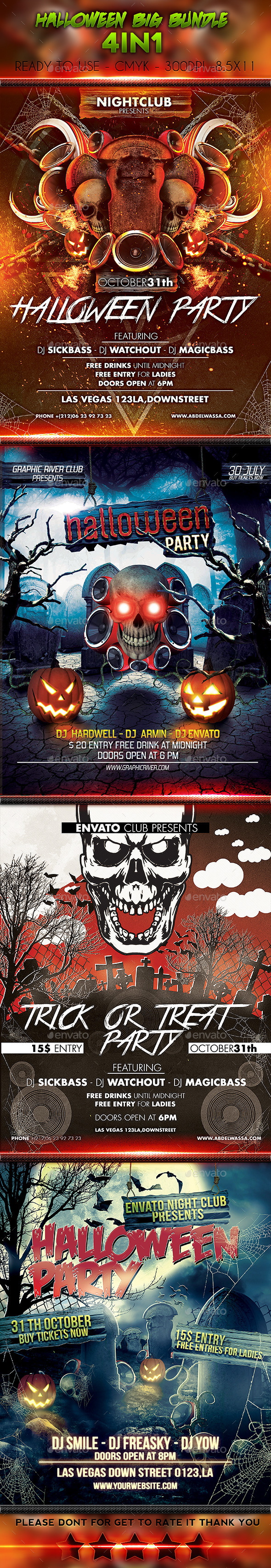 Halloween Big Bundle 4in1 Halloween Big Bundle 4in1