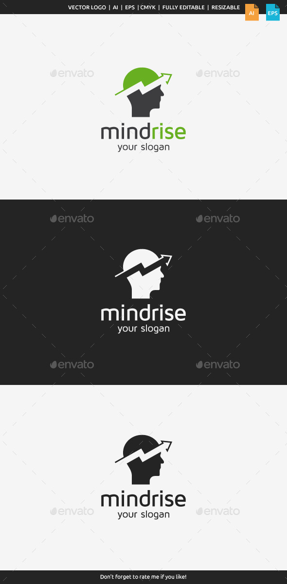 GraphicRiver Mind Rise Logo 9231603 GraphicRiver Mind Rise Logo 9231603