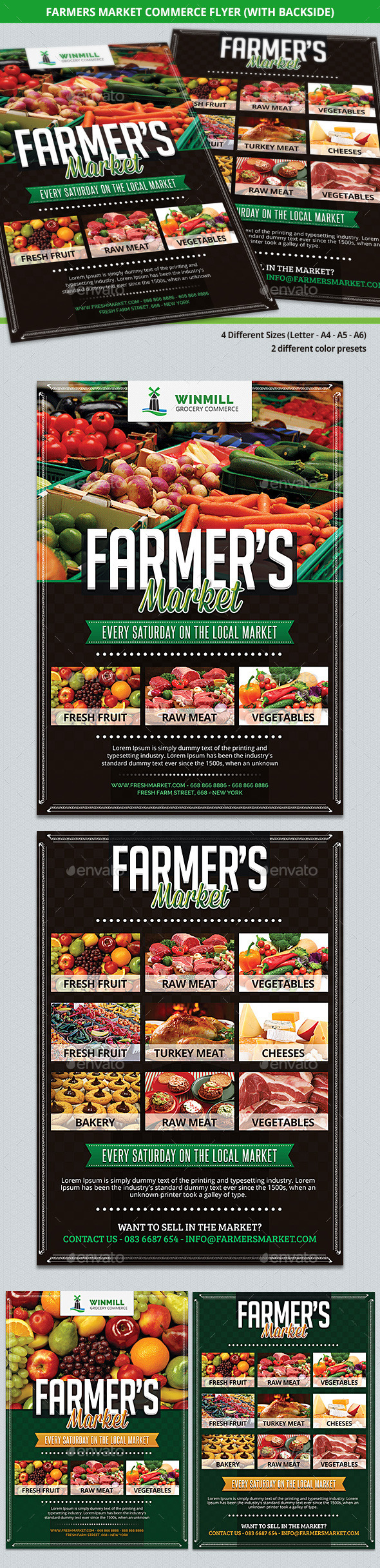 GraphicRiver Farmer s Market Commerce Flyer 9232638 GraphicRiver Farmer s Market Commerce Flyer 9232638