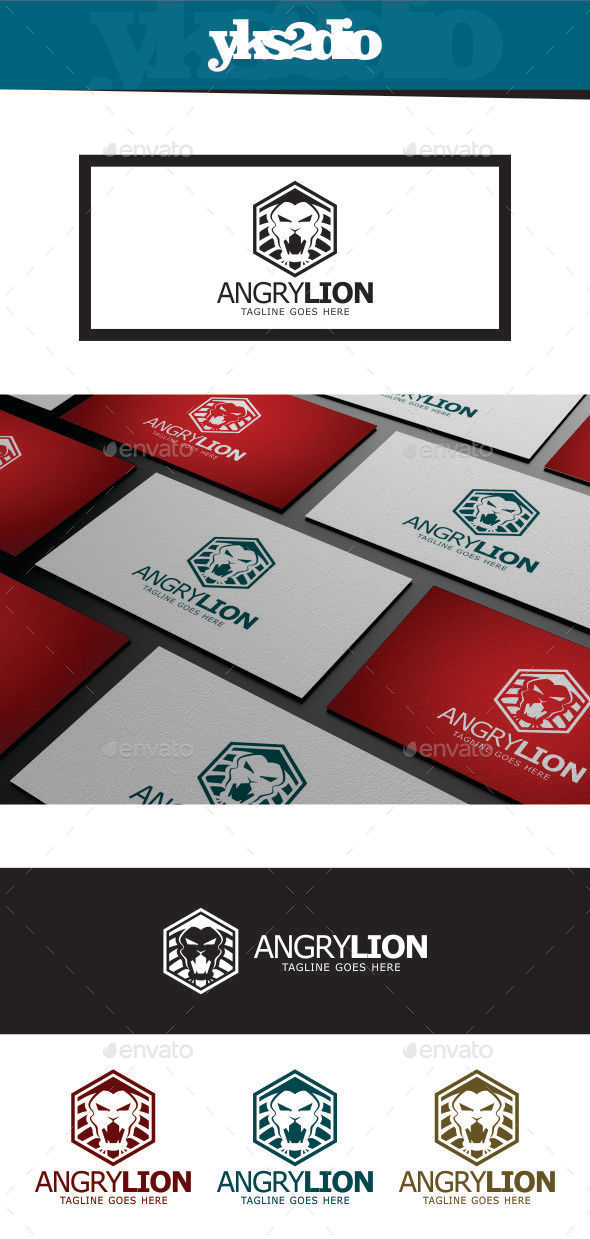 GraphicRiver Angry Lion Logo 9234492 GraphicRiver Angry Lion Logo 9234492