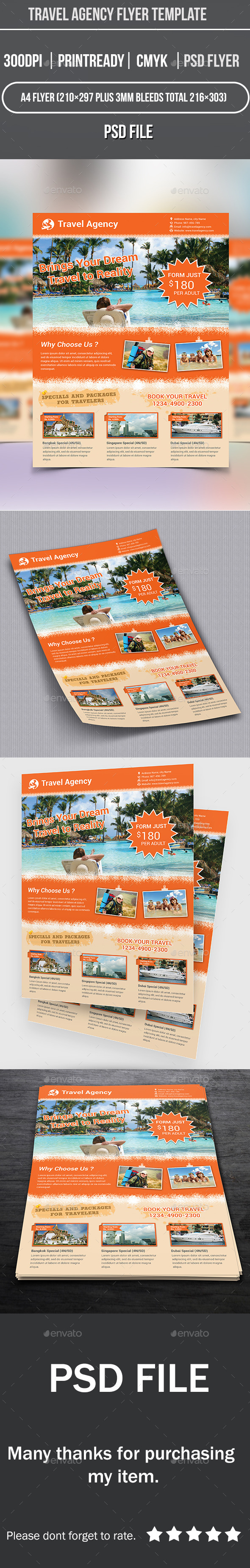 Travel Agency Flyer Template Travel Agency Flyer Template