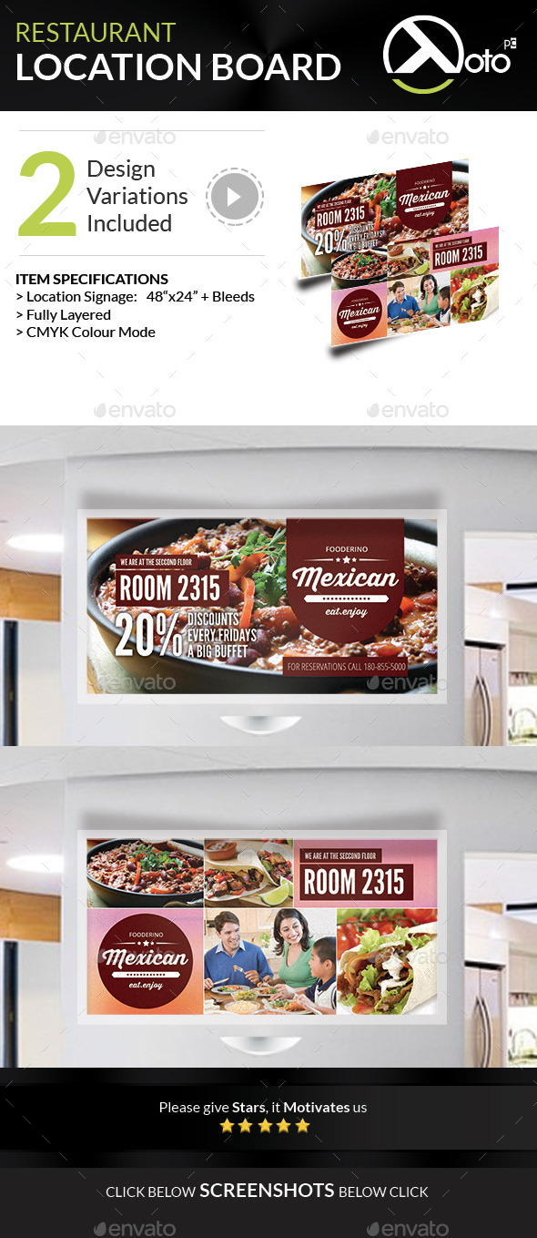 GraphicRiver Mexican Restaurant Promotion Location Board 9234541 GraphicRiver Mexican Restaurant Promotion Location Board 9234541