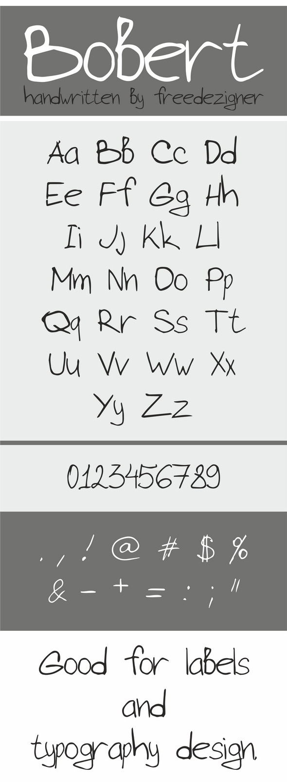 GraphicRiver Bobert Handwritten Font 9235461 GraphicRiver Bobert Handwritten Font 9235461