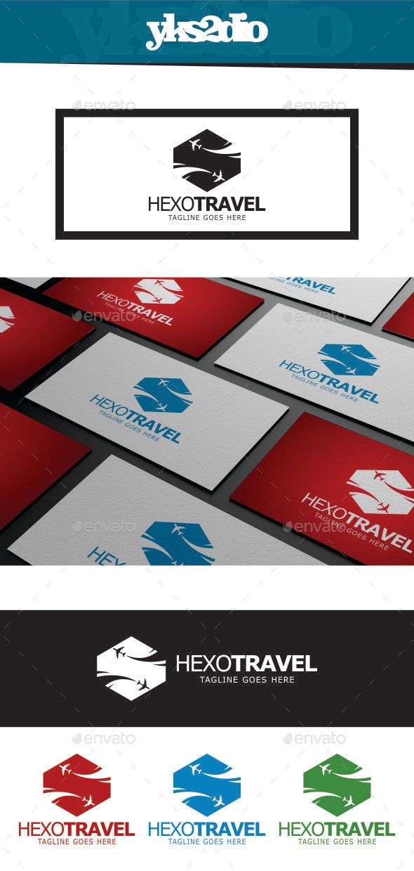 GraphicRiver Hexo Travel Logo 9236133 GraphicRiver Hexo Travel Logo 9236133
