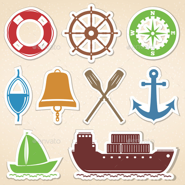 GraphicRiver Nautical Icons 9236477 GraphicRiver Nautical Icons 9236477
