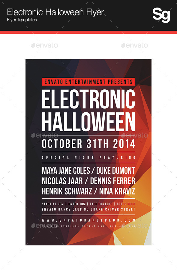 GraphicRiver Electronic Halloween Flyer 9236865 GraphicRiver Electronic Halloween Flyer 9236865