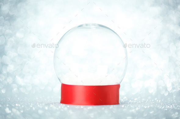 Empty snow globe