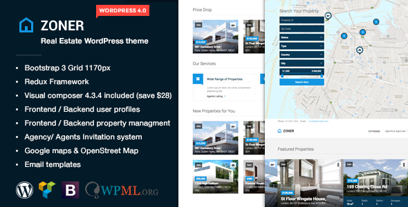 ThemeForest Zoner Real Estate WordPress theme 9099226 ThemeForest Zoner Real Estate WordPress theme 9099226