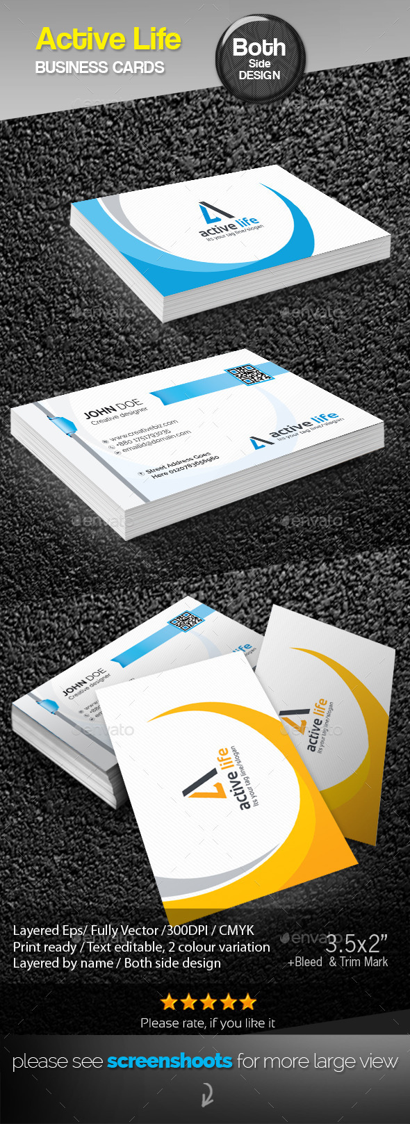 Active Life Business Cards Active Life Business Cards
