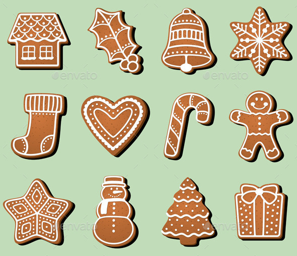 GraphicRiver Gingerbread Christmas Cookies 9239456 GraphicRiver Gingerbread Christmas Cookies 9239456