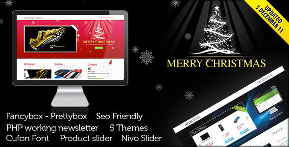 Landing Page for Christmas Offer or Portfolio