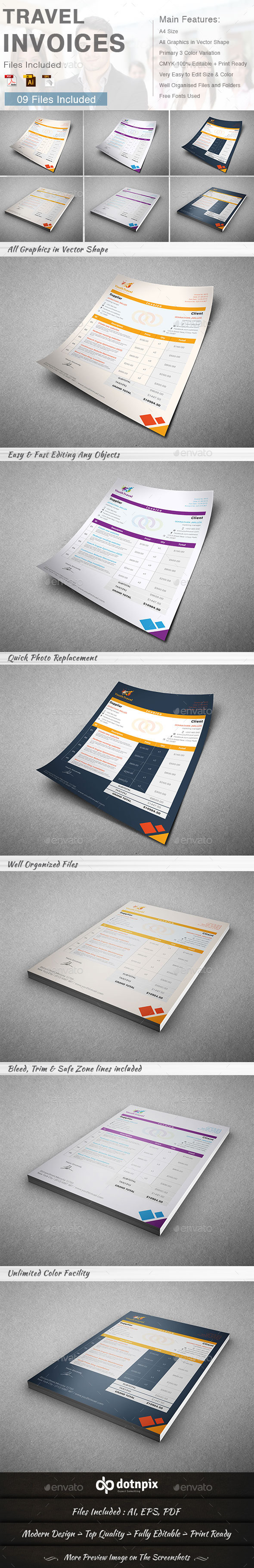 GraphicRiver Travel Invoice 9240534 GraphicRiver Travel Invoice 9240534