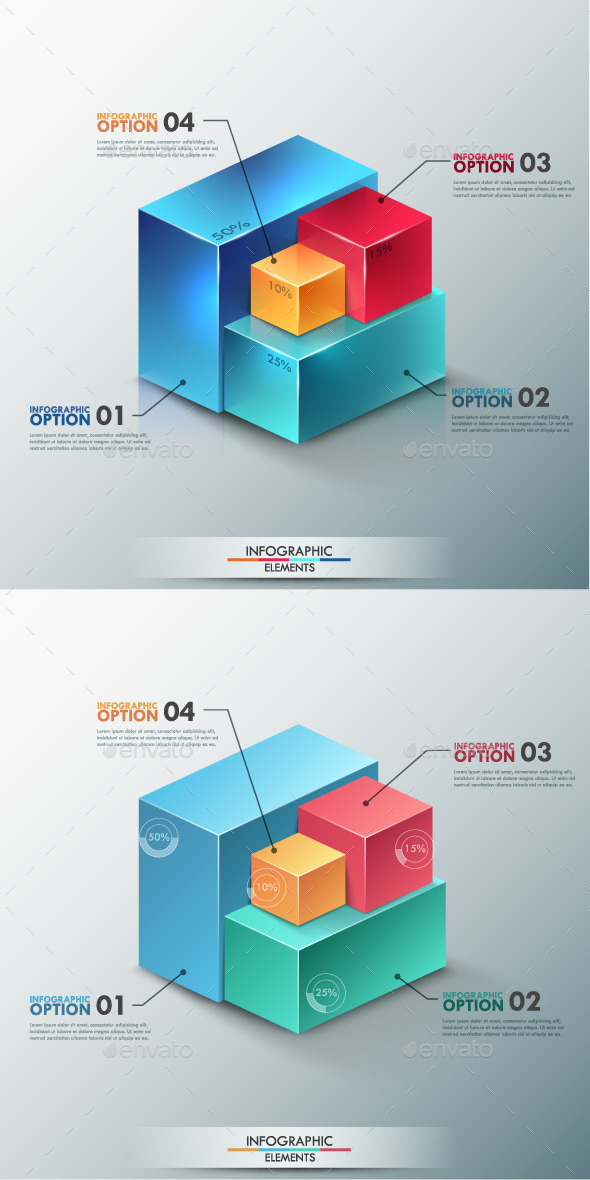 Modern Infographic Options Template 2 Items Modern Infographic Options Template 2 Items