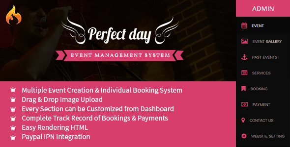 CodeCanyon Event Management System Perfect Day 9241502 CodeCanyon Event Management System Perfect Day 9241502