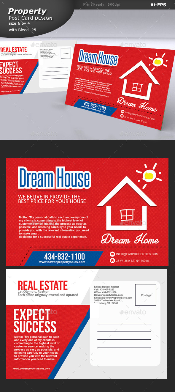 GraphicRiver Property Post Card Design 9241730 GraphicRiver Property Post Card Design 9241730