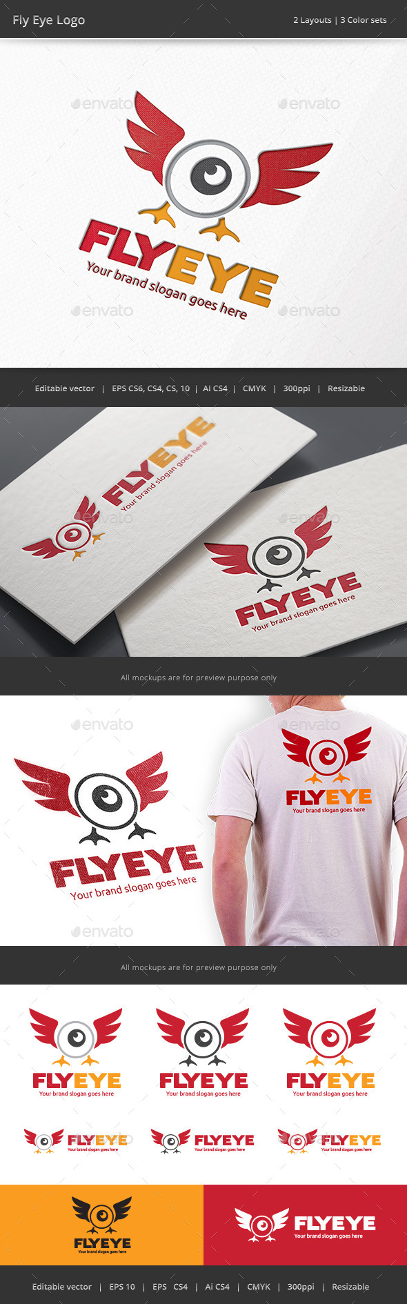 GraphicRiver Fly Eye Logo 9241895 GraphicRiver Fly Eye Logo 9241895
