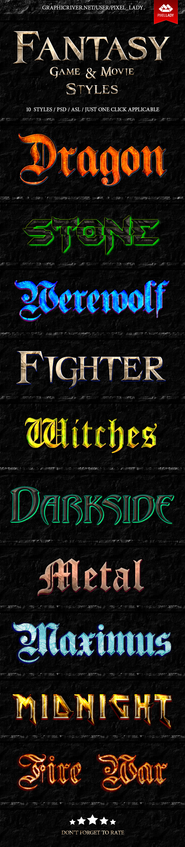 GraphicRiver Fantasy Game and Movie Text Styles 9242027 GraphicRiver Fantasy Game and Movie Text Styles 9242027