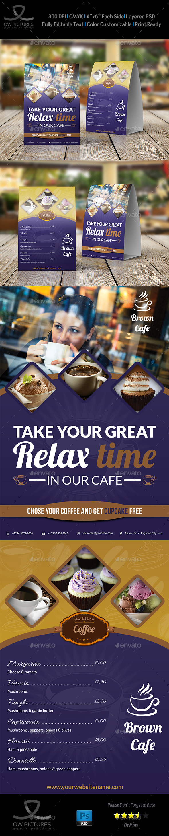 GraphicRiver Cafe and Restaurant Table Tent Vol.3 9242452 GraphicRiver Cafe and Restaurant Table Tent Vol.3 9242452