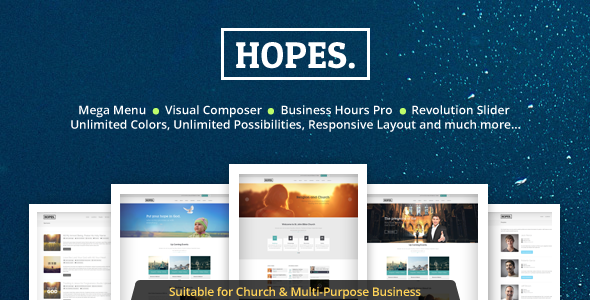 ThemeForest Hopes Church & Multi-Purpose WordPress Theme 9242480 ThemeForest Hopes Church & Multi-Purpose WordPress Theme 9242480