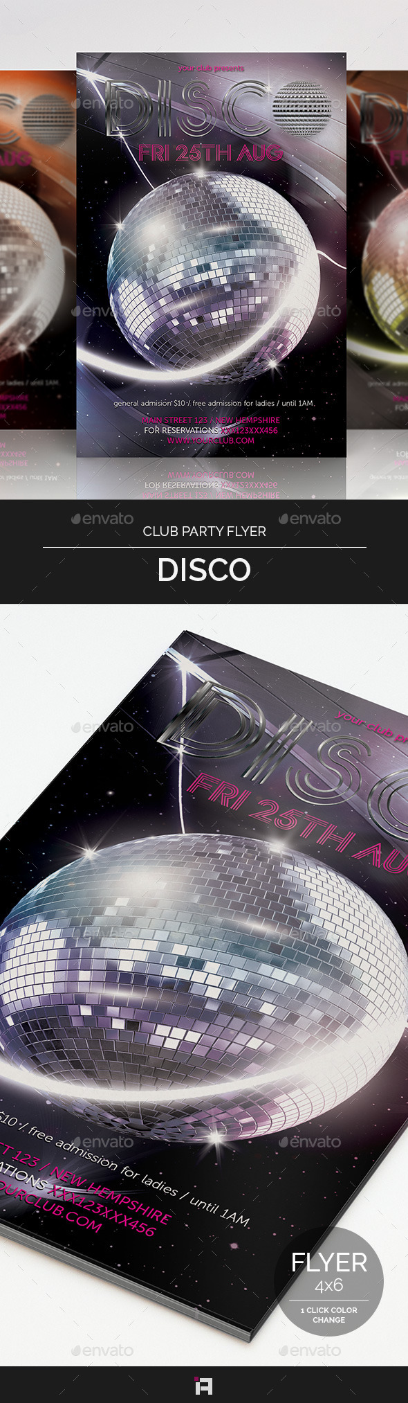 GraphicRiver Disco Club Party Flyer 9242703 GraphicRiver Disco Club Party Flyer 9242703