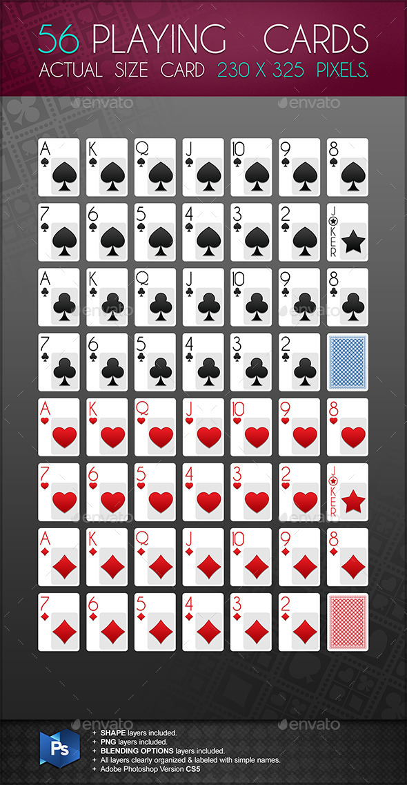 Playing Card Template For Photoshop » Dondrup.com